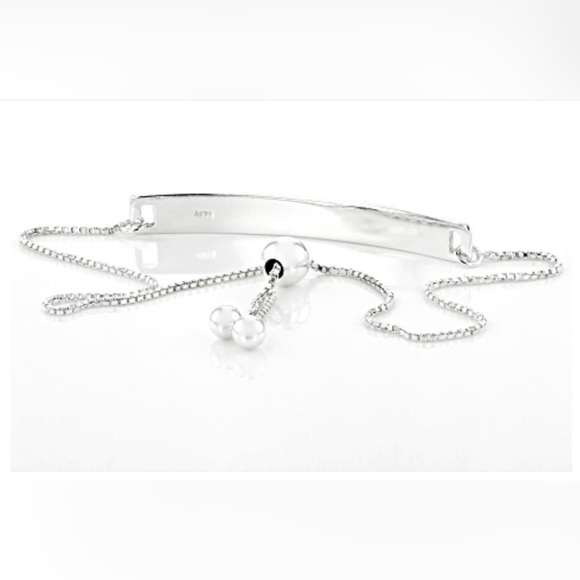 NEW sterling silver she believed she could so she did adjustable bar bracelet - Picture 4 of 8
